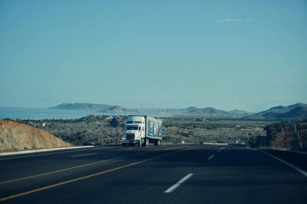 Truck Driving on Highway