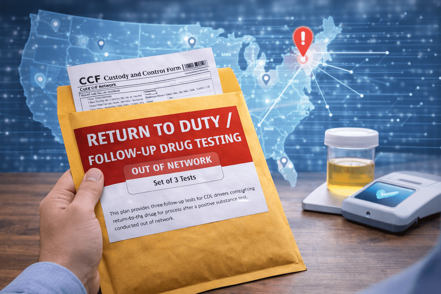 Return To Duty / Follow-Up Drug Testing (Set of 3) Out of Network
