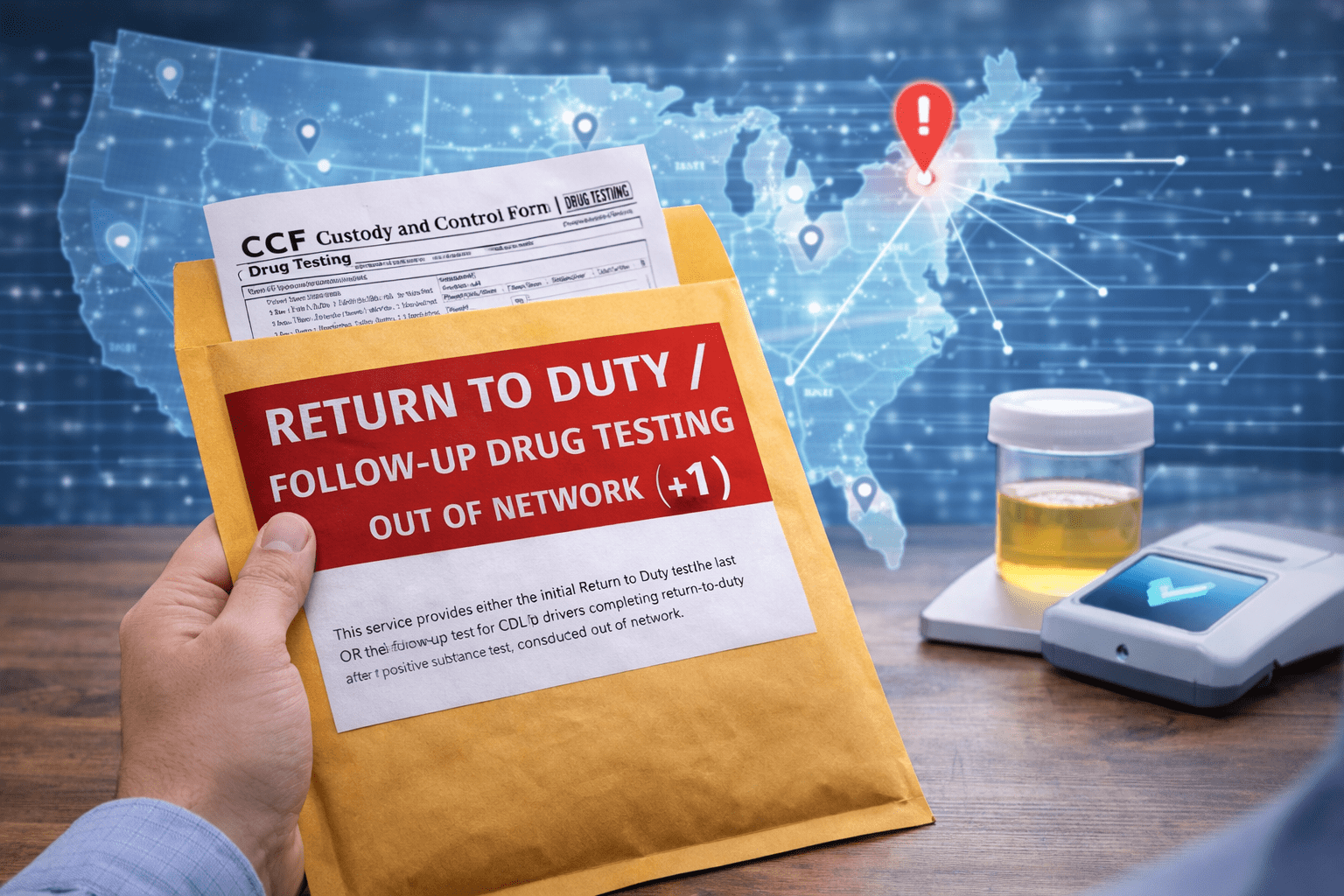 Return To Duty / Follow-Up Drug Testing (+1) Out of Network